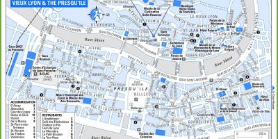 نقشه قدیمی شهر لیون فرانسه